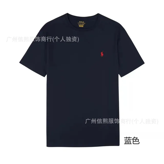 圆领藏青色