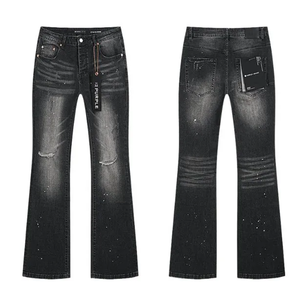 Levi's Flared Jeans Distressed Paint-Splatter