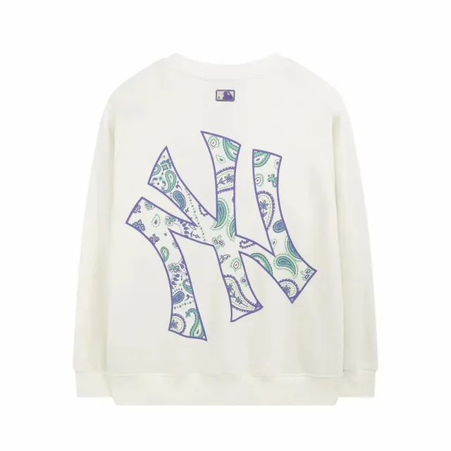 MLB NY Yankees Sweatshirt Paisley Print