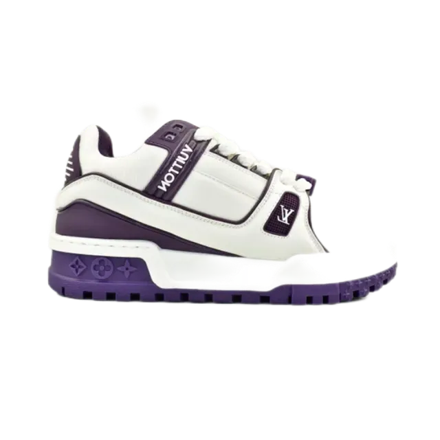Louis Vuitton LV Trainer White Purple
