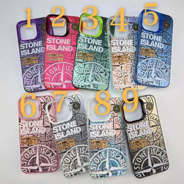 Stone Island Phone Case Compass Logo Print