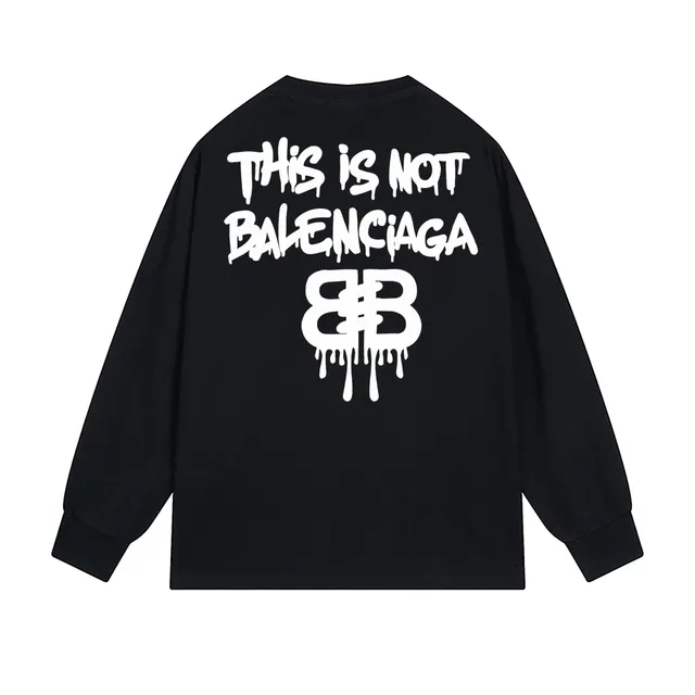 Long-Sleeve Tee This Is Not Balenciaga