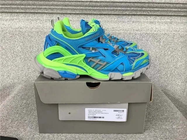 Balenciaga Track 2 Open Sneaker Blue/Green