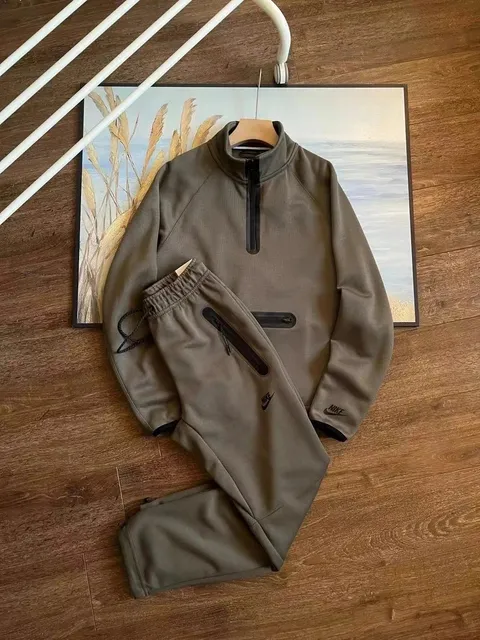 Nike Tech Fleece Set Olive
