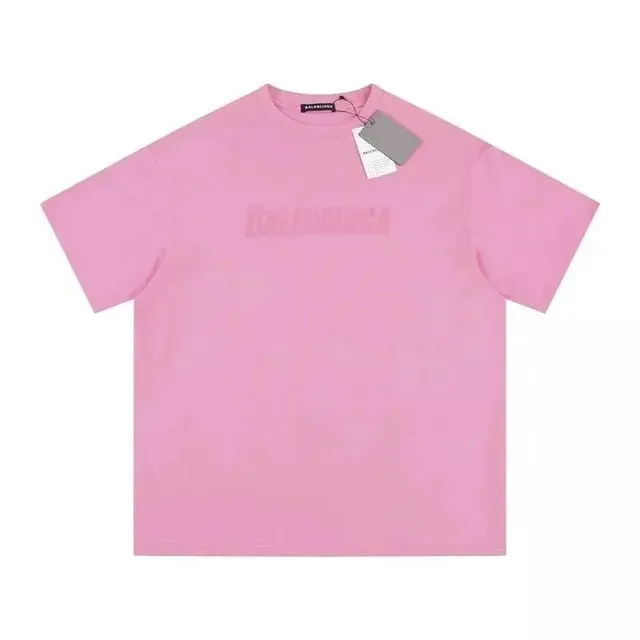 Balenciaga Logo T-Shirt Pink