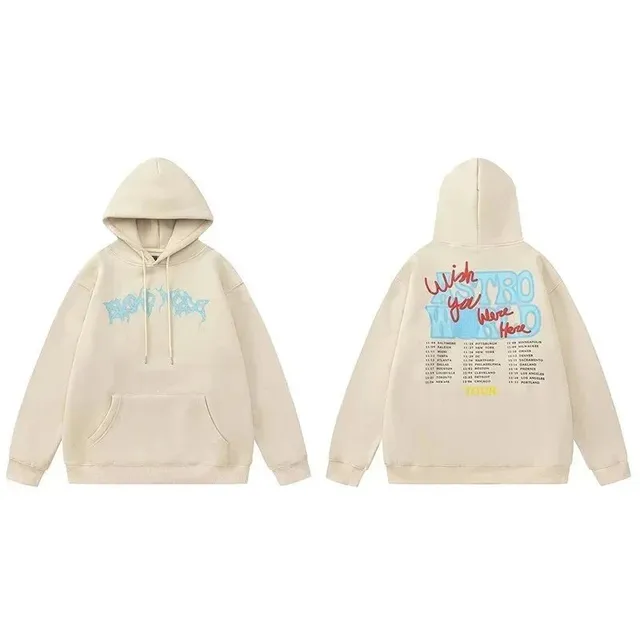 Hooded Sweatshirt Tour Print