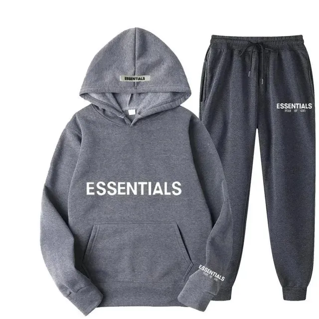 Fear of God Essentials Hoodie and Joggers Set Essentials Logo