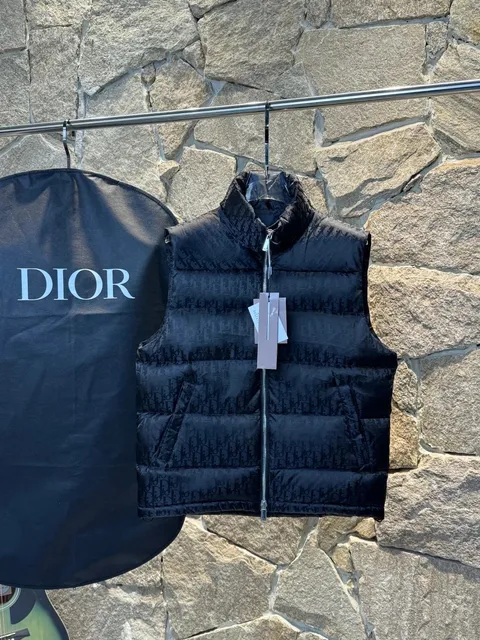 Dior Puffer Vest Oblique Logo