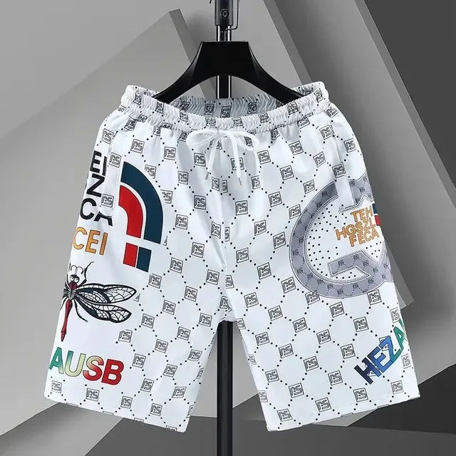 Balenciaga Printed Shorts Multicolor Logo Print