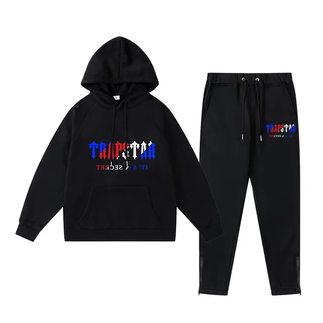 Corteiz Hoodie and Joggers Set TRAPSTAR Logo Print