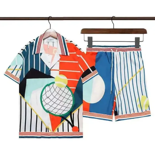 Casablanca Tennis Club Set Abstract Tennis Print