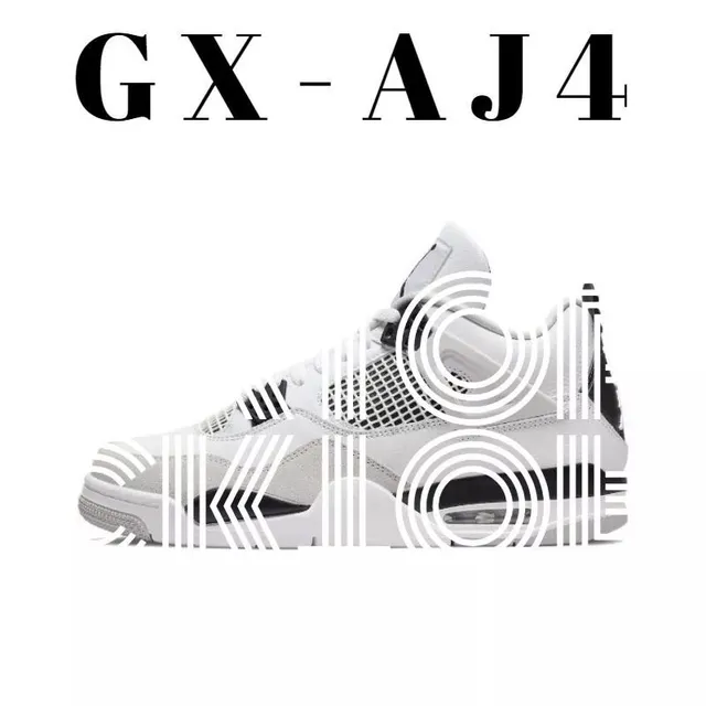 Air Jordan 4 White Black