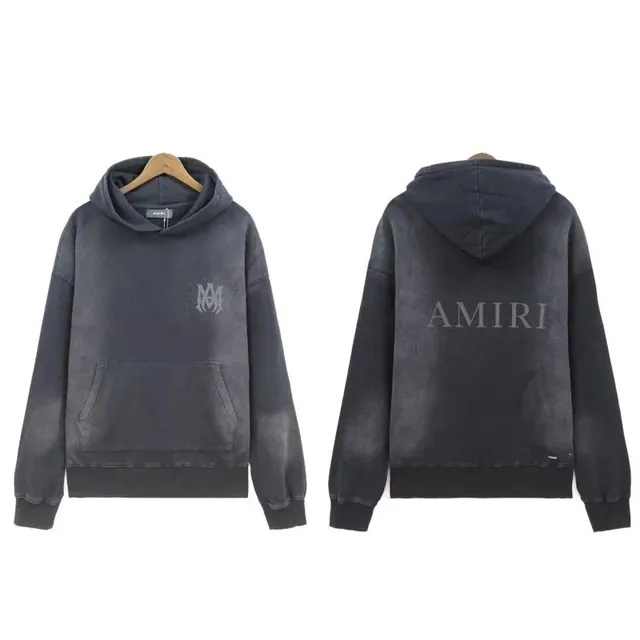 Amiri Hooded Sweatshirt Acid Wash