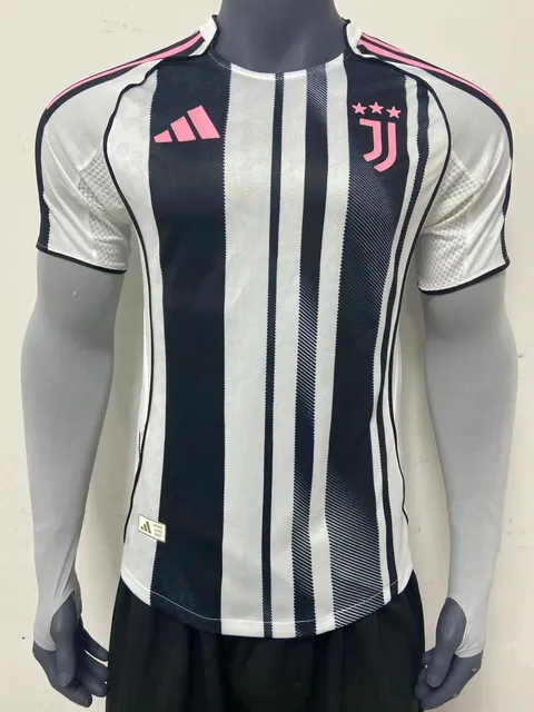 Adidas Juventus Home Jersey Pink Trim
