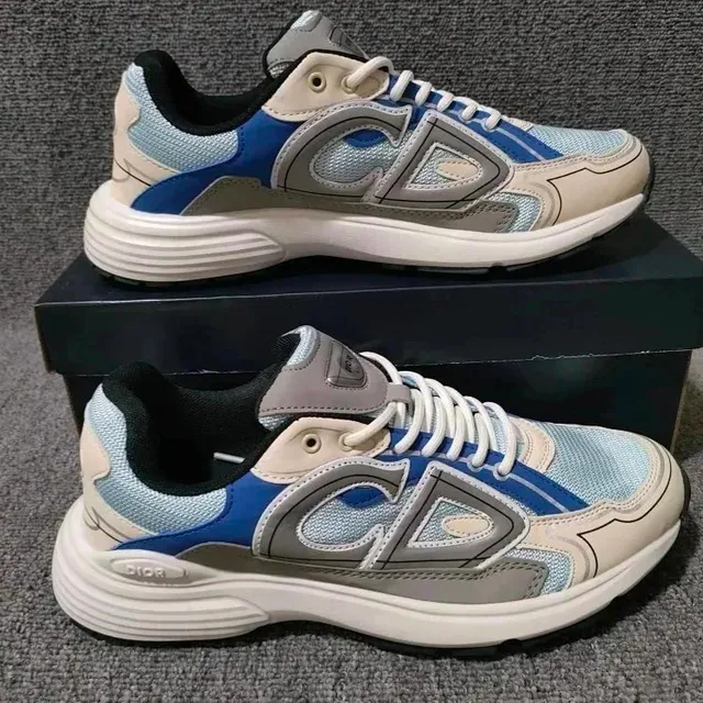 Dior B23 Low Blue Grey Mesh