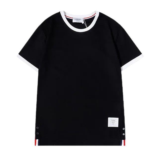 Thom Browne Ringer T-Shirt Tri-Color Trim