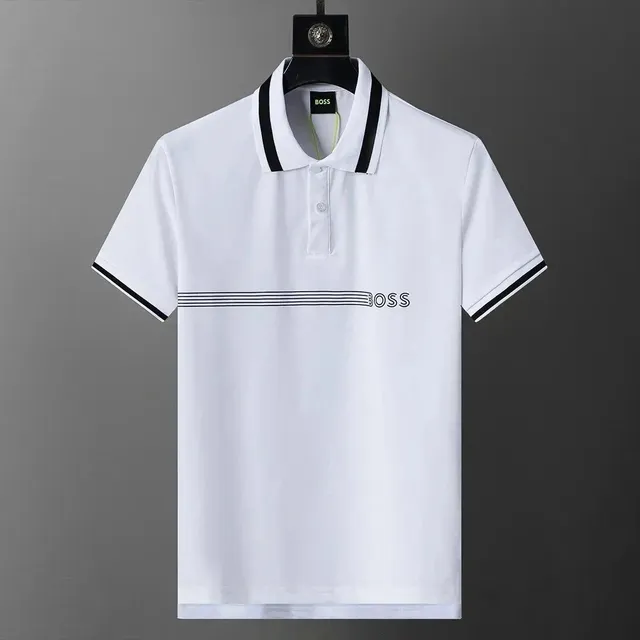Hugo Boss Polo Shirt Striped Logo
