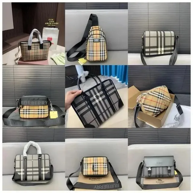 Burberry Check Print Bag Classic Nova Check