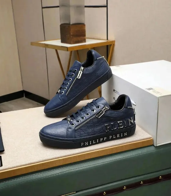 Philipp Plein Zipper Sneaker Crocodile Texture