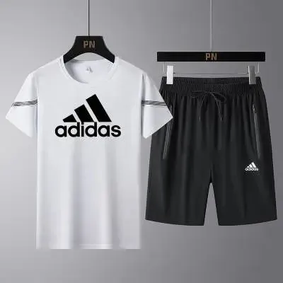 Adidas T-Shirt and Shorts Set Classic Logo