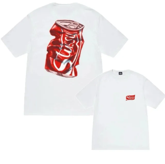 Stüssy Coca-Cola Tee Crushed Can Print