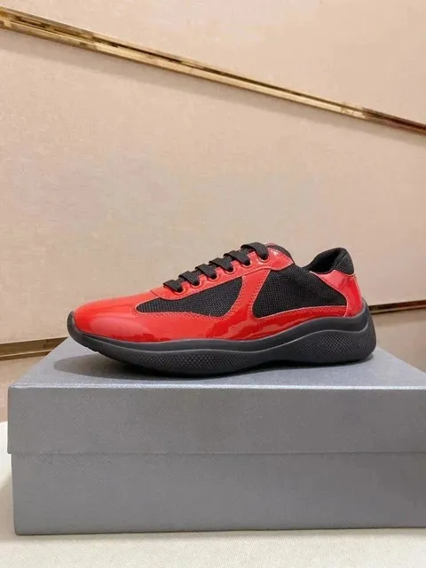 Prada Linea Rossa Sneaker Glossy Red and Black