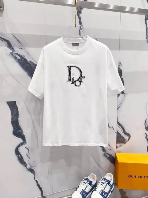 Dior Oblique Logo T-Shirt Embroidered CD