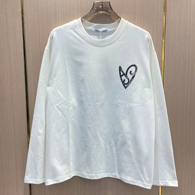 Acne Studios Long-Sleeve T-Shirt Heart Logo