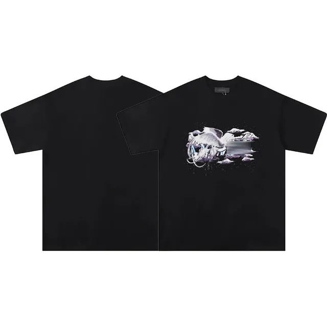 Amiri Graphic Tee Cloud Shark Print