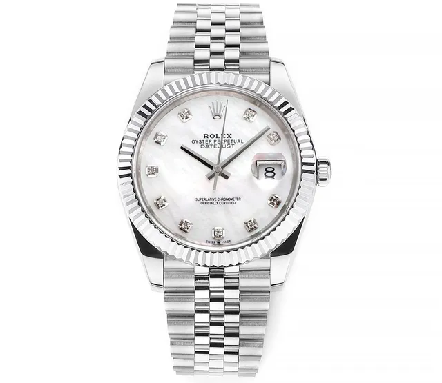 Rolex Oyster Perpetual Datejust Mother-of-Pearl Dial with Diamond Hour Markers