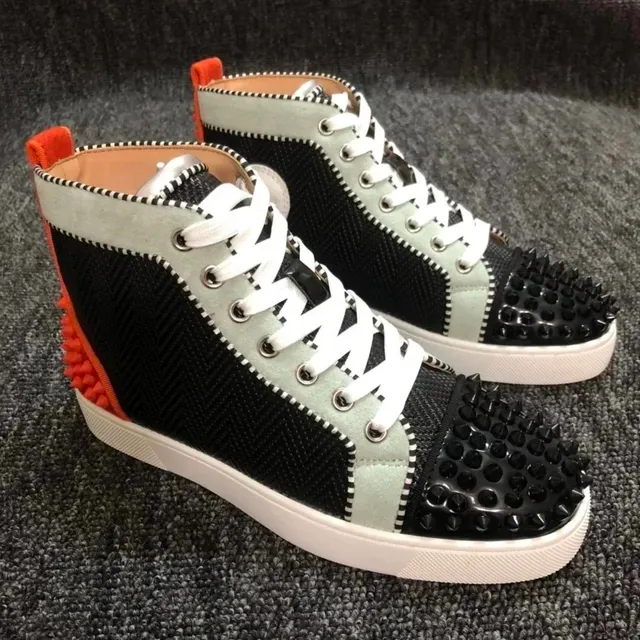 Christian Louboutin Louis Junior Spikes Spiked Toe