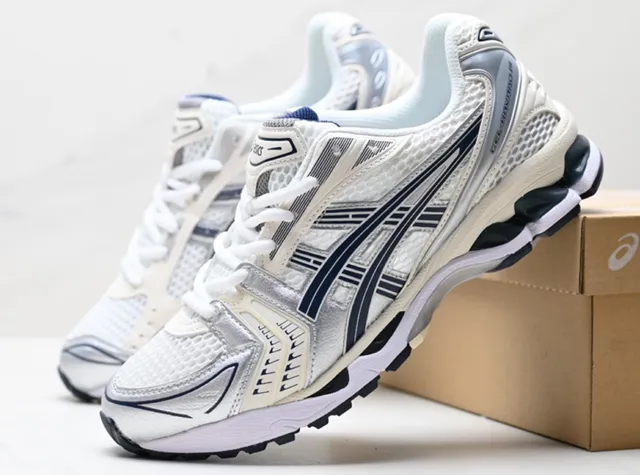 Asics Gel-Kayano 14 White Navy Silver