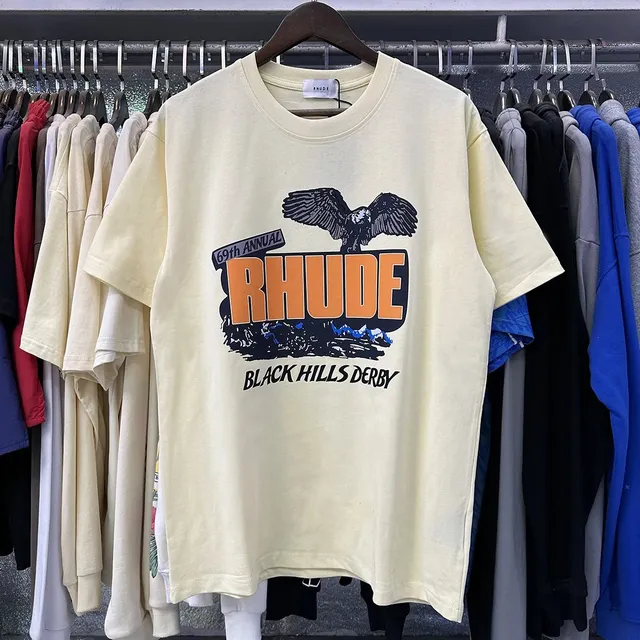 Rhude Graphic Tee Black Hills Derby