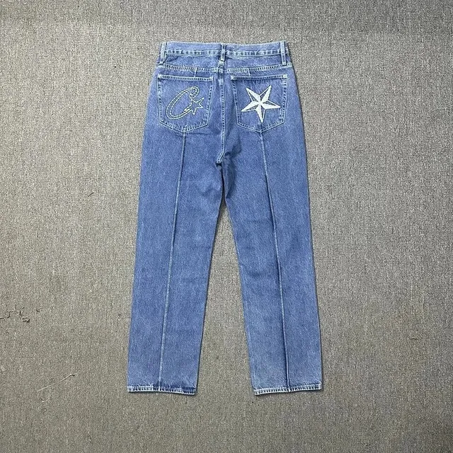 Corteiz Star Patch Jeans Cactus Jack Star Embroidery