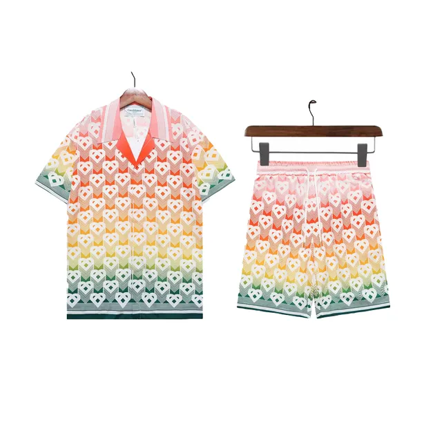 Casablanca Tennis Club Set Gradient Heart Print