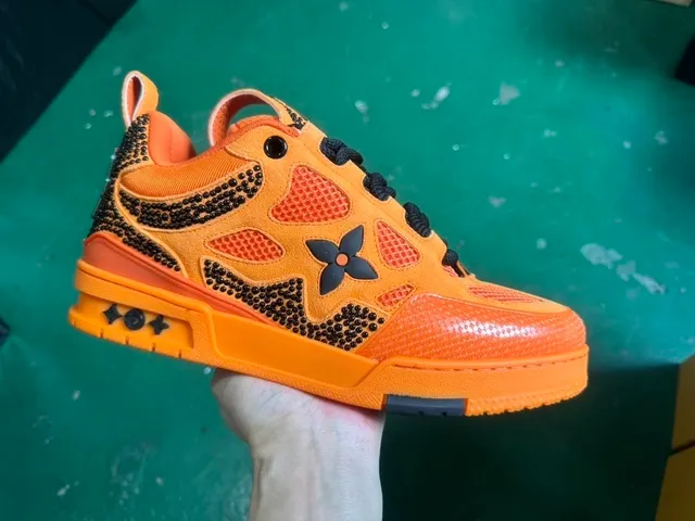 Louis Vuitton LV Trainer Monogram Flower Embellished