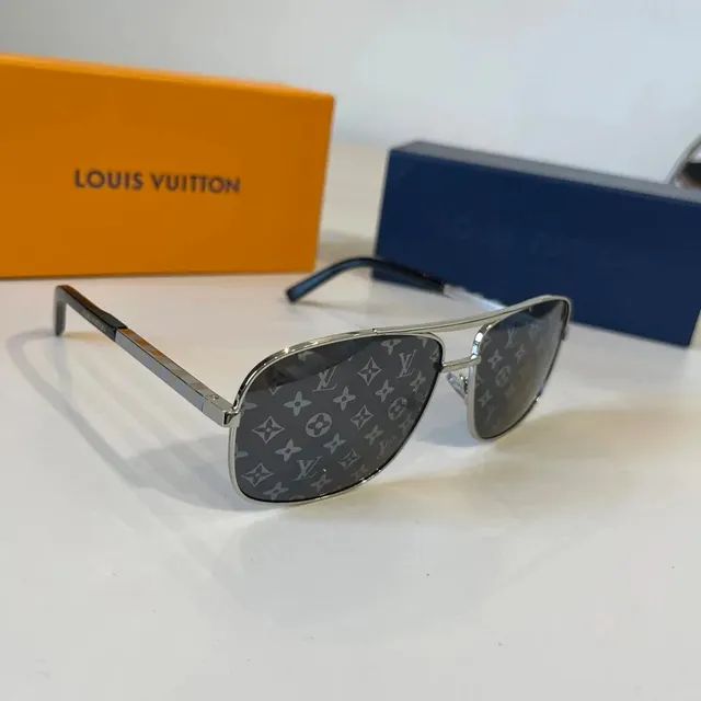 Louis Vuitton Aviator Sunglasses Monogram Print