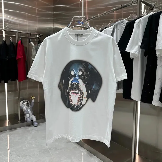 Givenchy Rottweiler Graphic Tee Dog Print