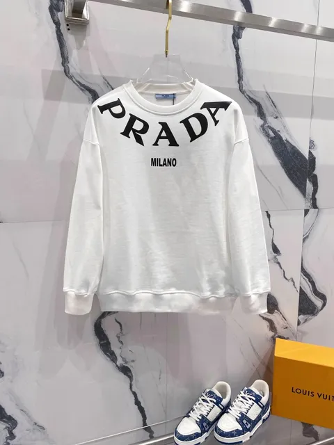 Crewneck Sweatshirt PRADA MILANO Logo