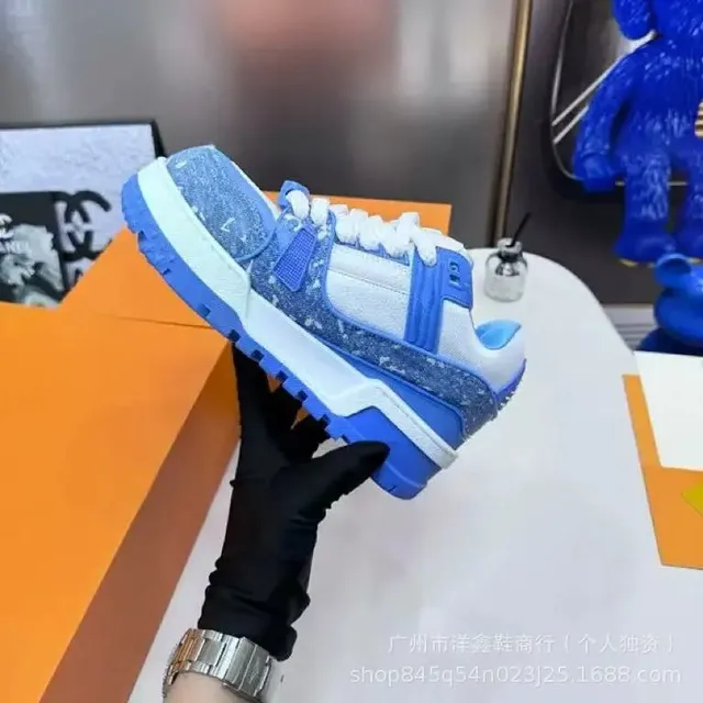 Louis Vuitton LV Trainer Glitter Blue