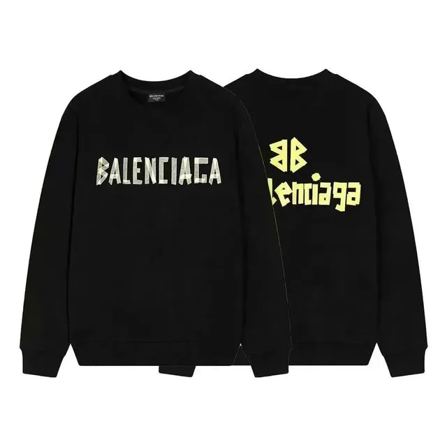 Balenciaga Logo Sweatshirt Distressed Logo