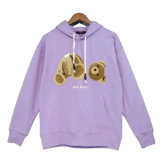 Palm Angels Hoodie Teddy Bear Appliqué
