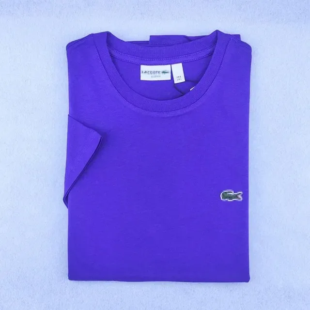 Lacoste Classic Pique Tee Solid Purple