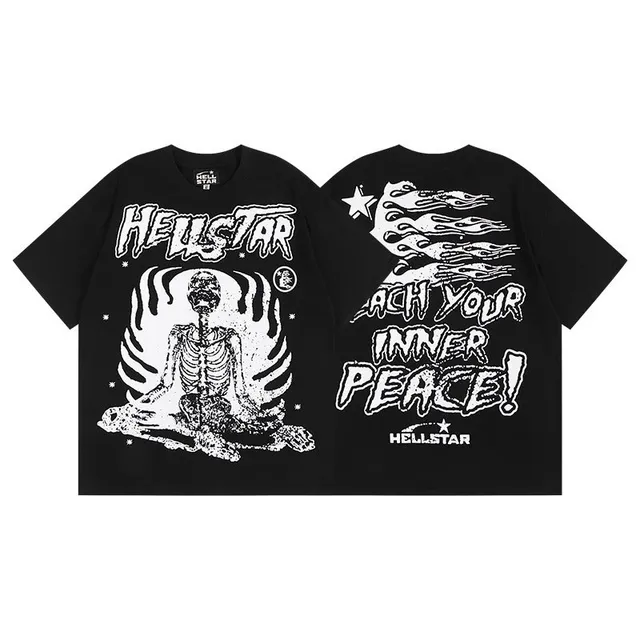 Hellstar Graphic Tee Skeleton Meditate