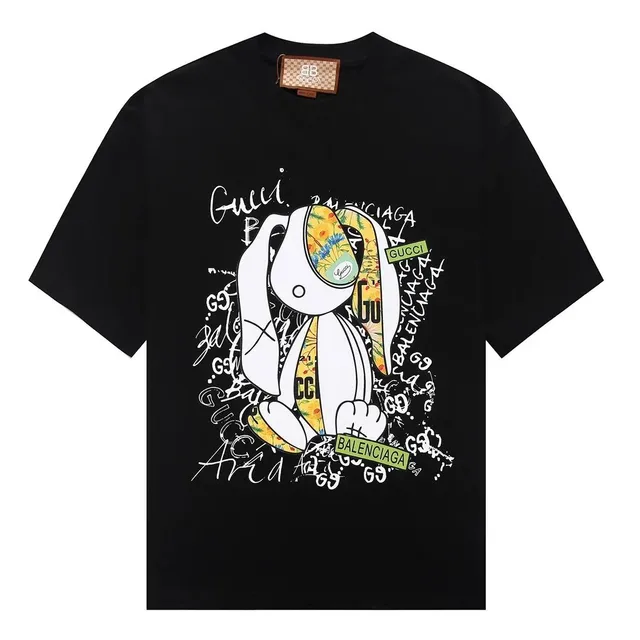 Graphic T-Shirt Gucci x Balenciaga Rabbit Print