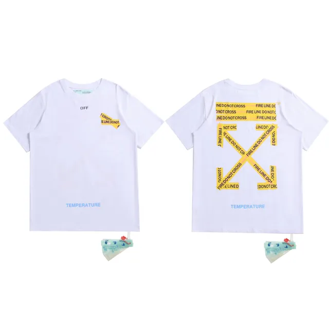 Off-White T-Shirt Fire Line Do Not Cross