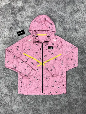 Lacoste Windbreaker Jacket Spider Web Print