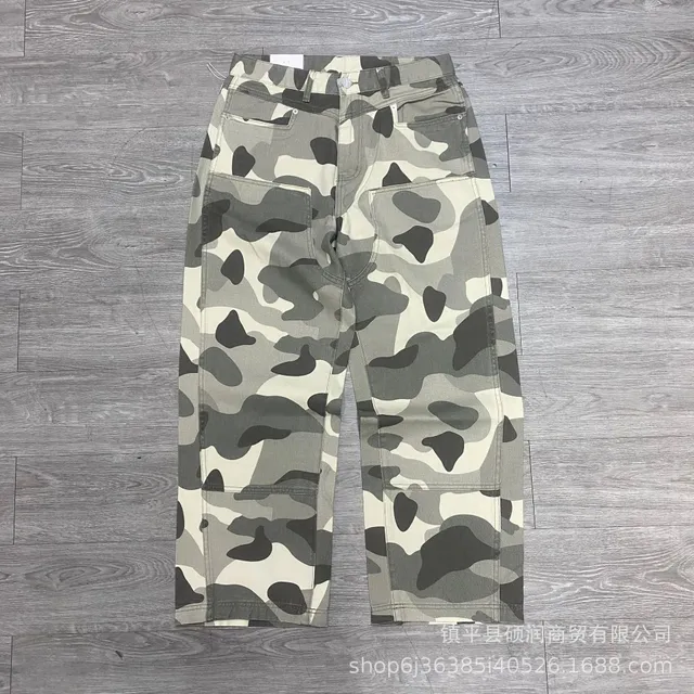 Cargo Jeans Camouflage Print