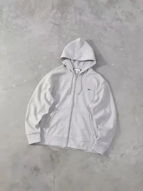 Lacoste Zip-Up Hoodie Heather Grey