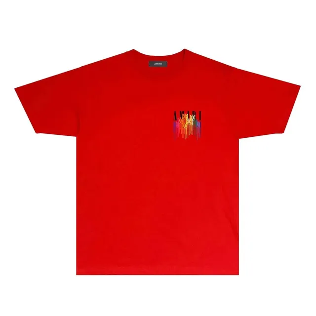 Amiri Graphic Tee Rainbow Drip Logo